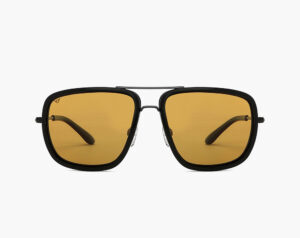 Black Yellow Full Rim Sunglasses